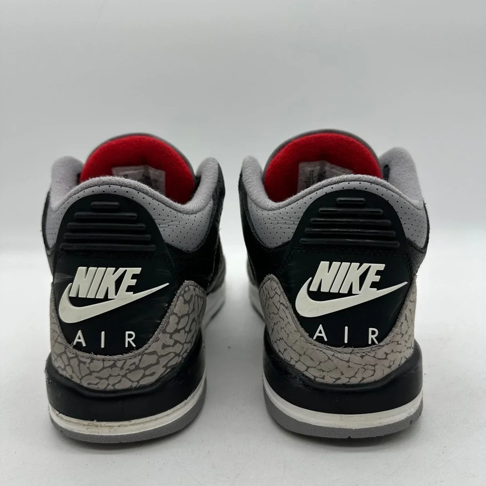 Nike DM0967-010 Youth 7Y Sneakers Air Jordan 3 Retro OG GS Black Cement 2024